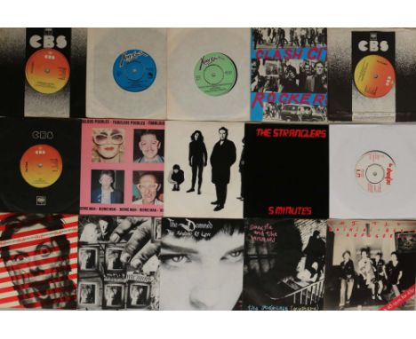 FIRST GENERATION PUNK - 7". Ferocious collection of 26 x essential 45s. Artists/titles include The Clash (x4) inc. Clash City