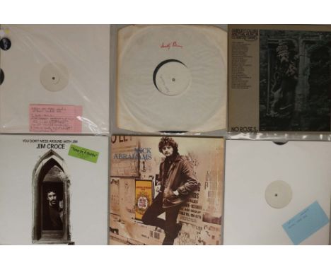FOLK/FOLK-ROCK - LPs WITH TEST PRESSINGS. Delightful bundle of 6 x LPs including seldom seen white label test pressings. Titl