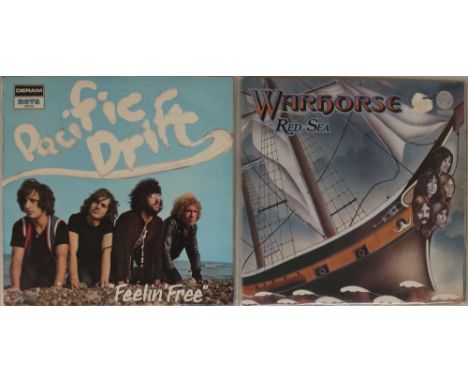 WARHORSE/PACIFIC DRIFT - LPs. Excellent pack of 2 x Prog rarities. Titles are Warhorse - Red Sea (original UK Vertigo swirl 6