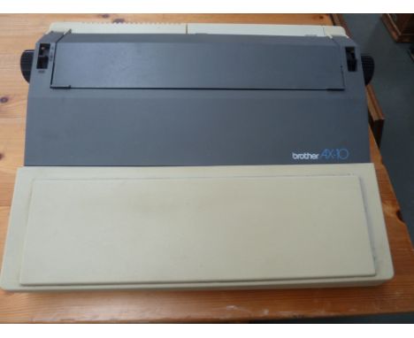 A Brother AX-10 typewriter