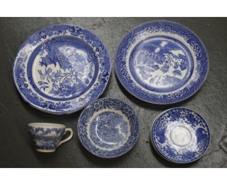 A selection of ceramics including Broadhurst Ironstone 'Thomas Gainsborough 250 years' part dinner set and Staffordshire W. A