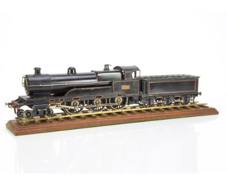 A Bing for Bassett-Lowke Gauge 1 Live Steam LNWR 'Sir Gilbert Claughton' 4-6-0 Locomotive and Tender, the locomotive with twi