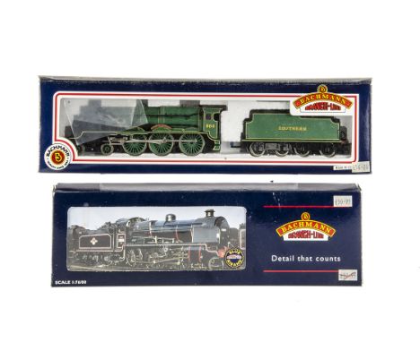 Bachmann 00 Gauge SR green Locomotives and Tenders, 32-153 2-6-0 N Class 1824 and 31-401 4-6-0 Lord Nelson Class 864 'Sir Mar