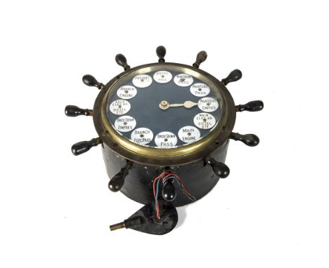 A Southern Area Walker's Patent Rotary 'Sending' Train Describer  Signal Box Instrument,  of circular form with twelve levers