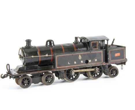 A Märklin 0 Gauge clockwork LNWR 4-4-2 'Precursor Tank' Locomotive, in enamelled LNWR lined black livery as no 44, with rever