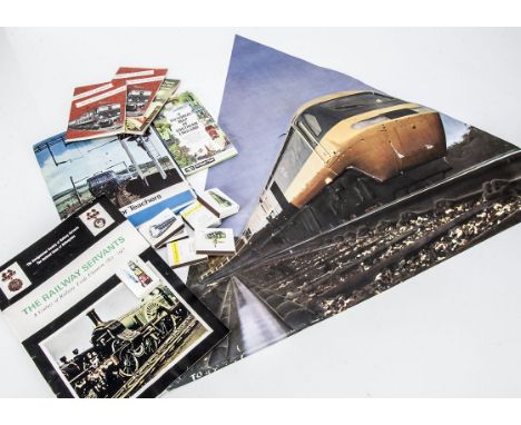 1960s and Later Railway Publicity Literature and Similar, various items including a triangular vacuum-formed plastic BR Inter