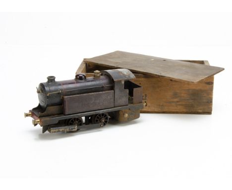A Boxed Bowman 0 Gauge Live Steam Model 300 '0-4-0' Tank Locomotive, in LMS crimson as no 300, with original burner, safety v