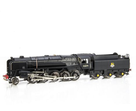 ACE Trains 0 Gauge BR black Class 9F 92079 Locomotive and Tender,  headlight fitted to front as used when on the Lickey Incli