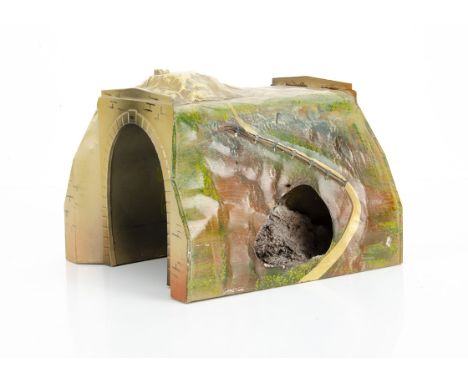 A Märklin O Gauge ref 2519/0 Tunnel with Grotto, in hand-finished enamel with date 1935 to keystone, Märklin trademark to one