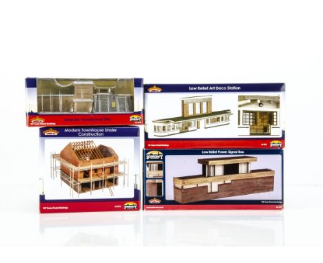 Bachmann Scenecraft 00 Gauge Station Buildings Transformer Site and House Bachmann 44-254 Low Relief Signal Box, 44-220 Low R