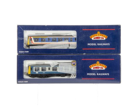 Pair of Bachmann 00 Gauge Diesel Railcar 2-Car packs, 32-902-LN02 BR blue/grey Derby Class 108 and 32-901-LN02 Network SouthE