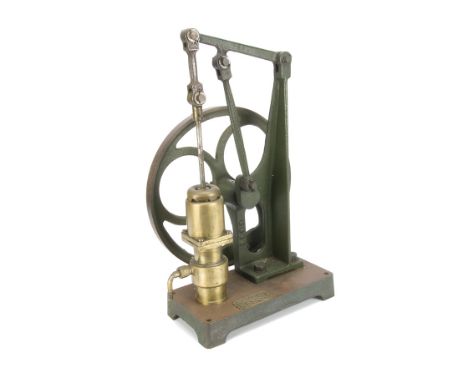 An early Hand-pump by Pulsometer Engineering of Reading, with cast iron base and frame, hand crank/flywheel 14" diameter, bra