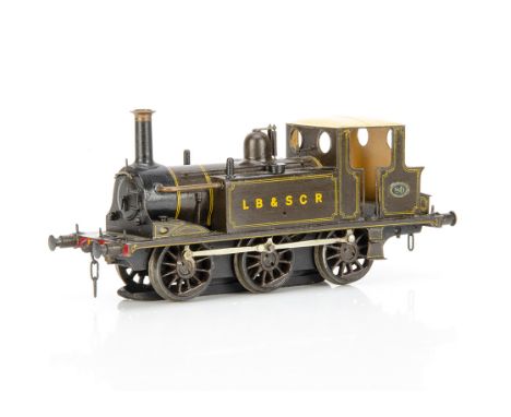 A Kit- or Scratch-built 0 Gauge 3-rail LB&amp;SCR 0-6-0T 'Terrier' Locomotive, with coarse-scale wheels and long skate centre