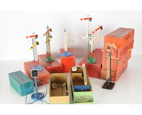 Hornby Series 0 Gauge Signals and Lineside Accessories, No 2 Junction Signal Home, No 2 Signal, in original box, VG, box, G, 