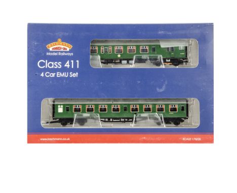 Bachmann 00 Gauge 31-425 4-CEP EMU 7105 late SR green 4-car unit, in original box, E, box VG, few storage marks