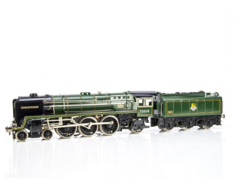 An Uncommon Biaggi Gauge 1 3-rail electric 'Britannia' class Locomotive and Tender, believed made from the mid-1950s on, well