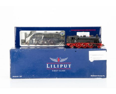 Liliput H0 Gauge Steam Locomotives, L191462 SNCF 140.C 18 B 19 2-8-0, in original box, unboxed DB black class 75 2-6-2 Tank 7