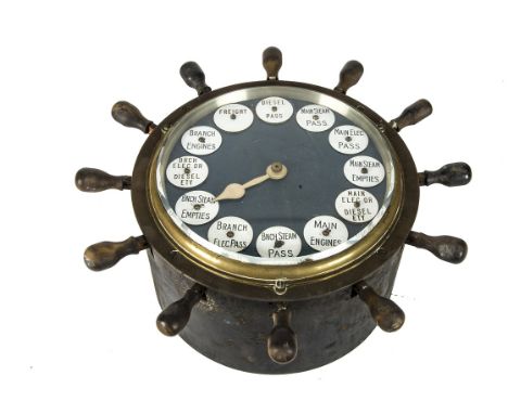 A Southern Area Walker's Patent Rotary 'Sending' Train Describer  Signal Box Instrument,  of circular form with twelve levers