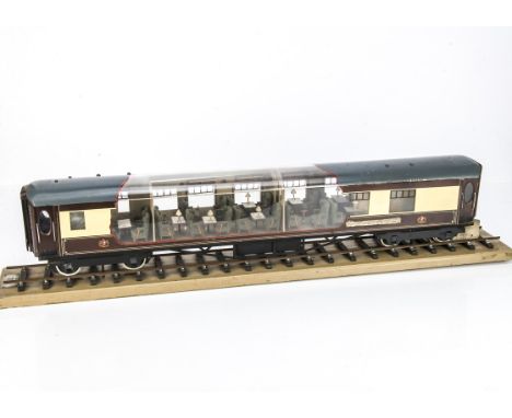 An approximately 2?" Gauge static display model Pullman Car 'Hercules', made by Shawcraft Models of Iver, Bucks, as a Travel 