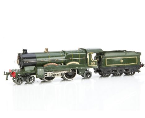 A Hornby 0 Gauge E320 electric 4-4-2 'Caerphilly Castle' Locomotive and Tender, in enamelled GWR 'shirtbutton' green as no 40