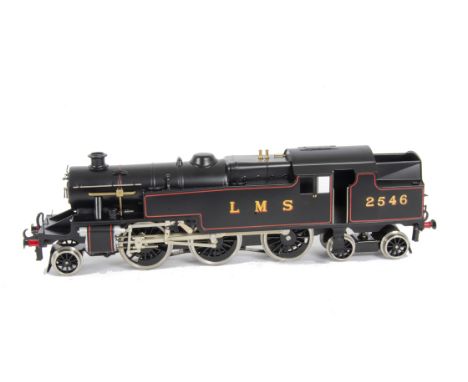An ACE Trains 0 Gauge 2-rail or 3-rail Electric E/8 Stanier 4P Class 2-6-4 Tank Locomotive, in lined LMS black livery as no 2