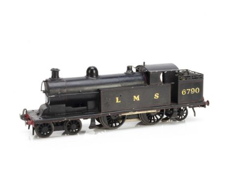 An 0 Gauge 3-rail LMS (Ex-LNWR) 4-4-2 Tank Locomotive by Unknown Maker, possibly by Bond's or Milbro, finished in lined black