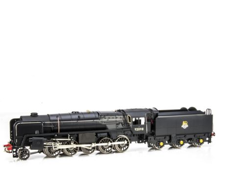 ACE Trains 0 Gauge BR black Class 9F 92098 Locomotive and Tender,  one of the Tyne Dock Locomotives that were fitted with Wes