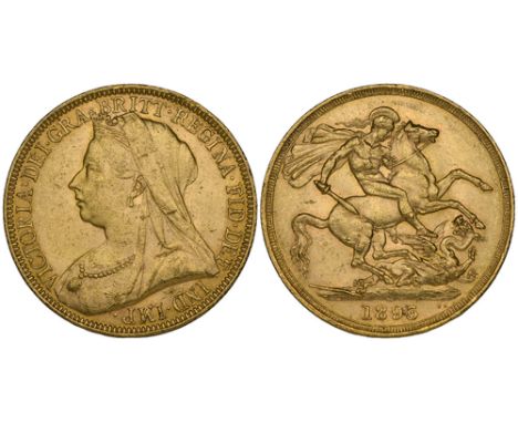 Victoria, old head, 1893, two-pounds (S.3873), light bagmarks with obverse scuffs and hairlines to portrait, extremely fine  