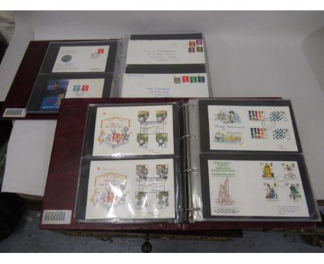 Two Royal Mail first day cover albums and various first day covers 
