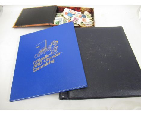 Album of mint Olympic games stamps, 1948-1988, together with an album of World stamps and First Day postal covers and a quant