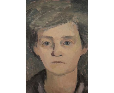 Trekki Ritchi (Parsons), oil on canvas, head and shoulder portrait of a young lady, letter of provenance verso, 13.5ins x 11.