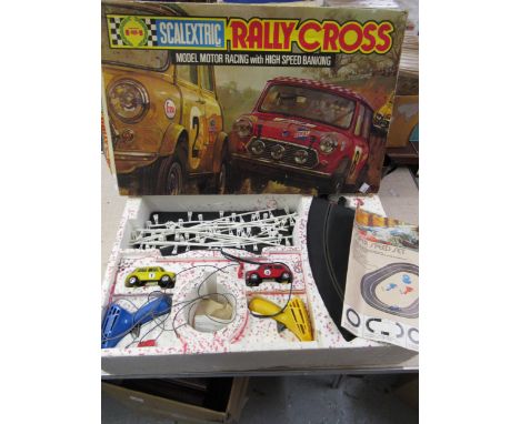 Boxed Scalextric mini rally cross racing set, model C.577 