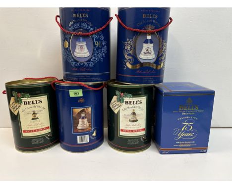 A collection of six ceramic Wade Bells Whisky bells and contents,  Location:R:4If there is no condition report shown, please 