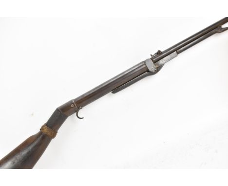 A .177 BSA "Improved Model D" underlever air rifle, c 1908, 19.5" barrel, number 23535, the air chamber marked "The BSA Air R