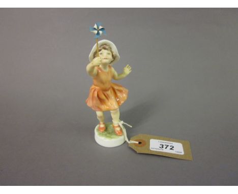 Royal Worcester figure 'Lets Run' modelled by F G Doughty