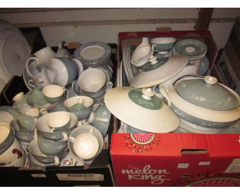 Royal Doulton Reflection pattern dinner and tea service and a Wedgwood Mayfield pattern tea service together with a Royal Dou
