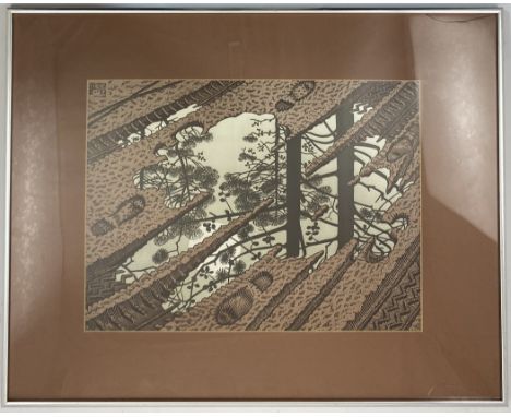 MC ESCHERPuddle, 1952Print14" x 19" - Frame - 22" x 28"