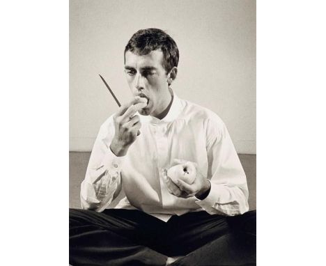 PETER HUJAR (1934-1987)Forbidden Fruit, David Wojnarowicz Eating an Apple, 1983Print in Colors5 3/4" x 7 1/4"