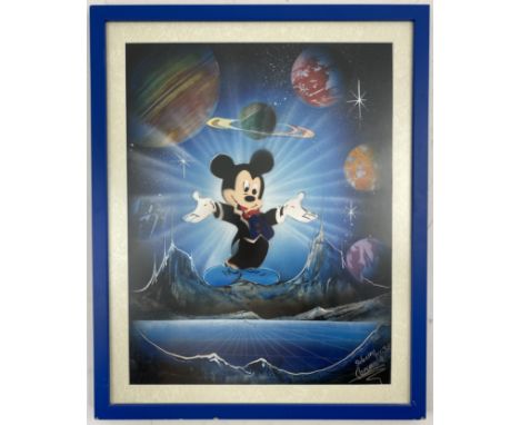 Mickey Mouse LithographArtist Signed Lower Right21" x 17"