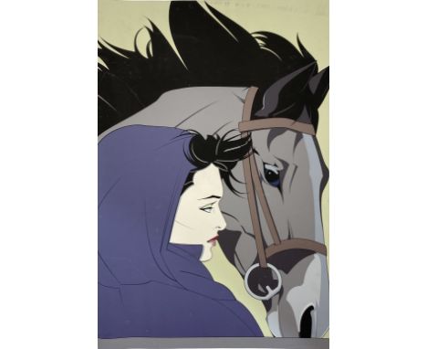 PATRICK NAGELPencil Signed Lower Right SilkscreenWoman &amp; Horse34" x 24"