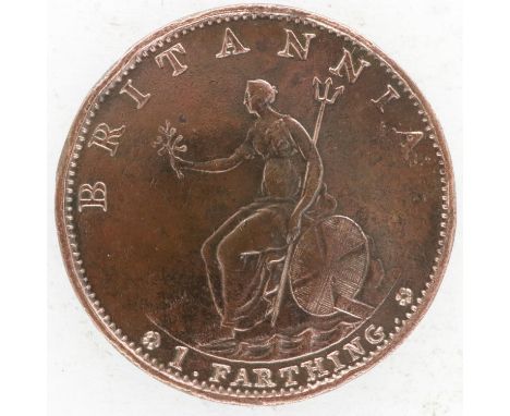 1799 copper farthing of George III - gVF grade, UK P&amp;P Group 0 (£6+VAT for the first lot and £1+VAT for subsequent lots) 