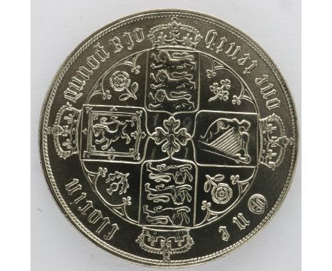 1880 silver Gothic florin - Choice EF grade, UK P&amp;P Group 0 (£6+VAT for the first lot and £1+VAT for subsequent lots) 