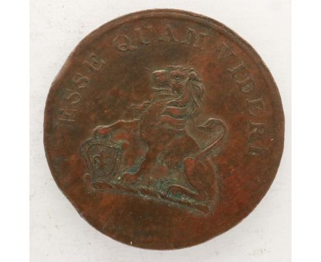 1812 halfpenny token, IK Picard Lead Works Hull. UK P&amp;P Group 0 (£6+VAT for the first lot and £1+VAT for subsequent lots)