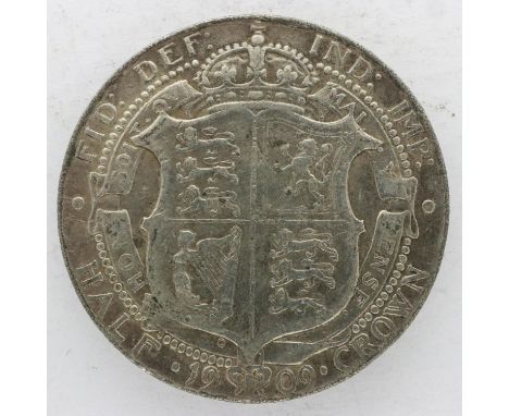 1909 silver half crown of Edward VII. UK P&amp;P Group 0 (£6+VAT for the first lot and £1+VAT for subsequent lots) 