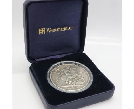 1890 silver crown of Queen Victoria.  UK P&amp;P Group 0 (£6+VAT for the first lot and £1+VAT for subsequent lots) 