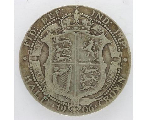 1906 silver half crown of Edward VII - gF grade, UK P&amp;P Group 0 (£6+VAT for the first lot and £1+VAT for subsequent lots)