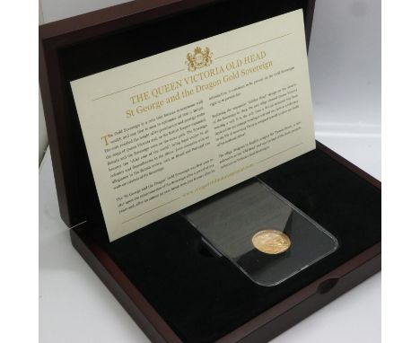 1895 gold sovereign of Queen Victoria, Melbourne Mint, slabbed by CPM, boxed with CoA. UK P&amp;P Group 1 (£16+VAT for the fi