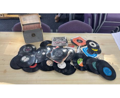 Selection of assorted 60's and 70's 45s includes dom partridge, ken dodd etc