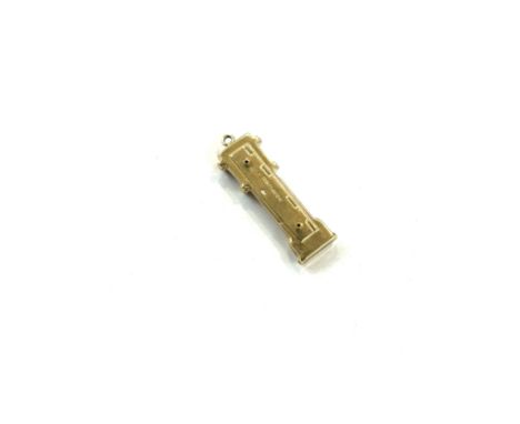 9ct Gold grandfather clock charm (0.9)