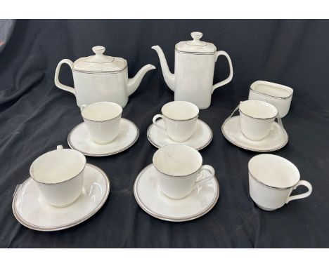 Selection of Royal Doulton Platinum Concord tea service 